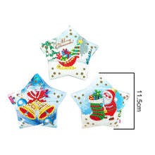 Lade das Bild in den Galerie-Viewer, 3pcs / set Diamant Malerei Weihnachtsbaum führte hängende Lichter