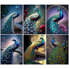 Lade das Bild in den Galerie-Viewer, Peacock-Full Round Diamond Painting-30x40cm