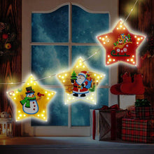 Lade das Bild in den Galerie-Viewer, 3pcs / set Diamant Malerei Weihnachtsbaum führte hängende Lichter