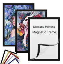 Lade das Bild in den Galerie-Viewer, 3 Farben Selbstklebender Magnetrahmen DIY Diamant-Gemälderahmen
