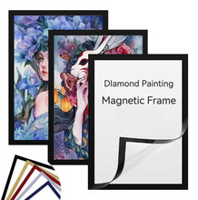 Lade das Bild in den Galerie-Viewer, 3 Farben Selbstklebender Magnetrahmen DIY Diamant-Gemälderahmen