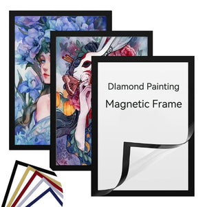 3 Farben Selbstklebender Magnetrahmen DIY Diamant-Gemälderahmen