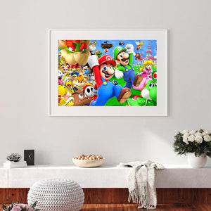 Super Mario - Vollrunde Diamantmalerei