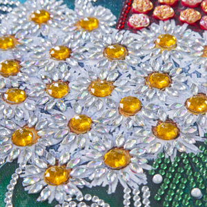 Blume - teilweise speziell geformte Diamantmalerei 30*40cm