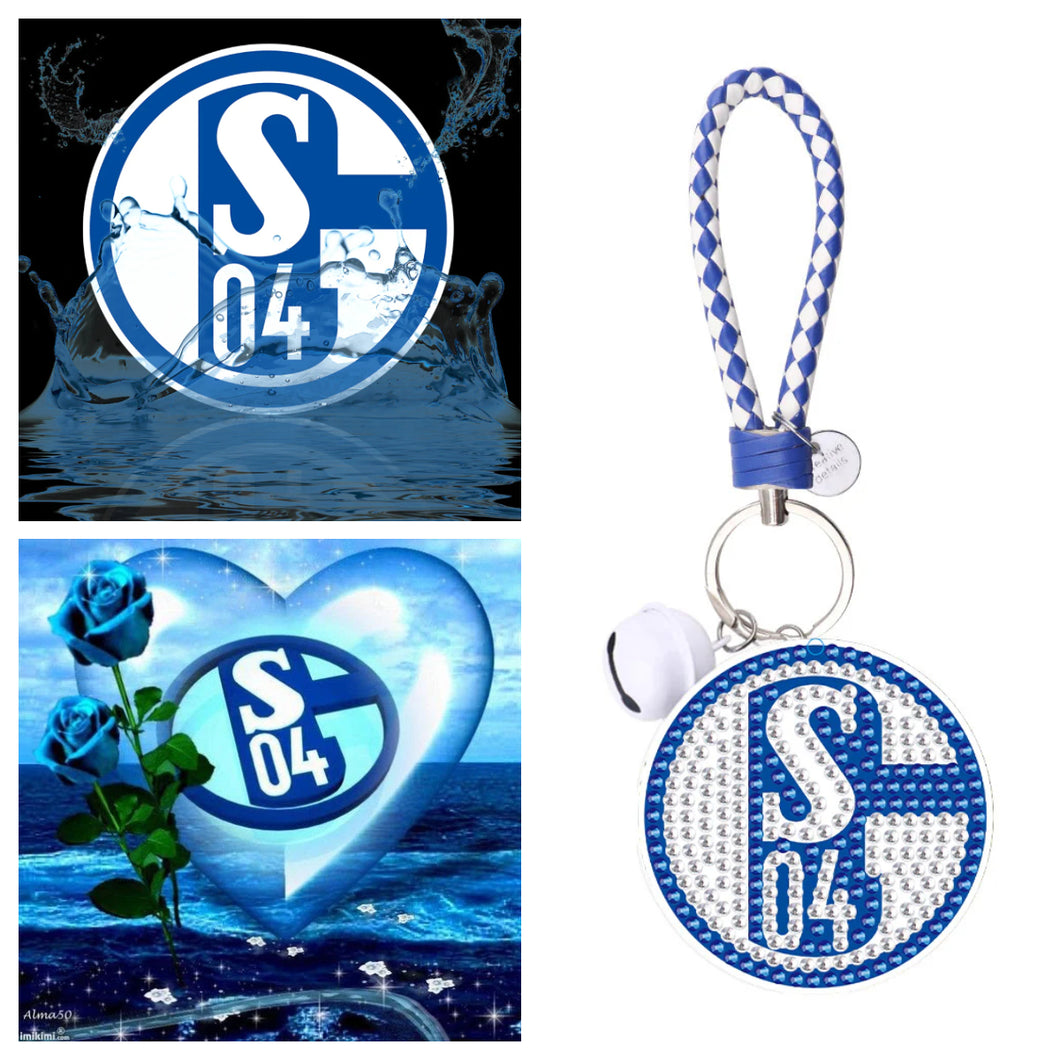 （3PCS)Fußball Schalke 04- Diamond Painting 40*40cm