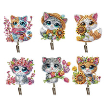 Lade das Bild in den Galerie-Viewer, 6Pcs/Set Animal-Diamond Art Craft Wandhaken
