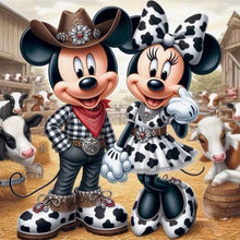 Lade das Bild in den Galerie-Viewer, Mickey And Minnie-Voll  Diamond Painting-40x40cm
