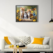 Lade das Bild in den Galerie-Viewer, Katze-Voll  Square Diamond Painting-40x30cm
