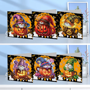 5/6Pcs/Set Halloween-Diamond Grußkarten