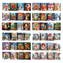 Lade das Bild in den Galerie-Viewer, 12Pcs/Set Weihnachts-Diamant-Grußkarten
