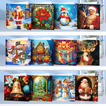 Lade das Bild in den Galerie-Viewer, 12Pcs/Set Weihnachts-Diamant-Grußkarten
