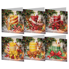 Lade das Bild in den Galerie-Viewer, 6/12Pcs/Set Weihnachts-Diamant-Grußkarten
