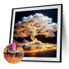 Lade das Bild in den Galerie-Viewer, Goldener Baum-Voll Diamond Painting-40x40cm
