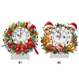 Weihnachts-Acryl-Diamant-Uhr-Anhänger