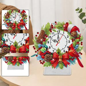 Weihnachts-Acryl-Diamant-Uhr-Anhänger
