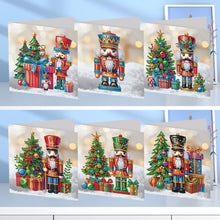 Lade das Bild in den Galerie-Viewer, 6Stück/Satz Weihnachts-Diamant-Grußkarten
