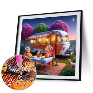 Reisemobil-Voll Diamond Painting-40x40cm
