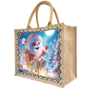 Weihnachts-Diamant Malerei Tote Bag (Upgraded Waterproof)