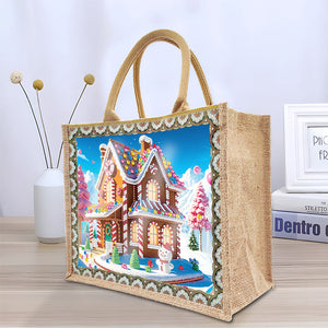 Weihnachts-Diamant Malerei Tote Bag (Upgraded Waterproof)