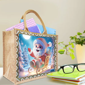 Weihnachts-Diamant Malerei Tote Bag (Upgraded Waterproof)