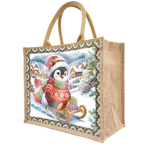 Weihnachts-Diamant Malerei Tote Bag (Upgraded Waterproof)