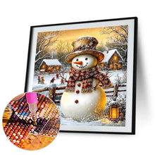 Lade das Bild in den Galerie-Viewer, Schneemann-Full Round Diamond Painting-30x30cm
