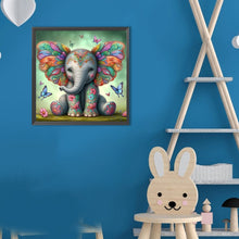 Lade das Bild in den Galerie-Viewer, Elefant-Voll Round Diamond Painting-30x30cm
