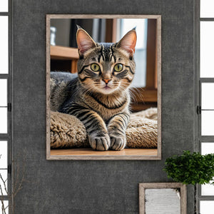 Katze-Voll Round Diamond Painting-40x50cm