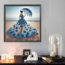 Lade das Bild in den Galerie-Viewer, Kleid Rock Mädchen-Voll Round Diamond Painting-40x40cm

