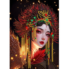 Lade das Bild in den Galerie-Viewer, Mädchen im Kleid  Special Diamond Painting-30x40cm
