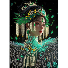 Lade das Bild in den Galerie-Viewer, Mädchen im Kleid  Special Diamond Painting-30x40cm
