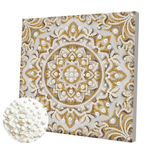 Lade das Bild in den Galerie-Viewer, Elegant – Teilweises Pearl Painting Set mit Rahmen-25x25cm
