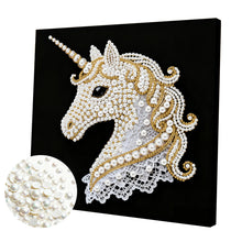 Lade das Bild in den Galerie-Viewer, Elegant – Teilweises Pearl Painting Set mit Rahmen-25x25cm
