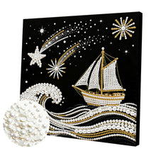 Lade das Bild in den Galerie-Viewer, Elegant – Teilweises Pearl Painting Set mit Rahmen-25x25cm
