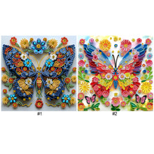 Lade das Bild in den Galerie-Viewer, Schmetterlingsblumen  Special Diamond Painting-30x30cm

