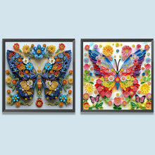 Lade das Bild in den Galerie-Viewer, Schmetterlingsblumen  Special Diamond Painting-30x30cm
