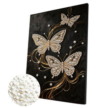 Lade das Bild in den Galerie-Viewer, Tiere Partial Pearl Painting mit Rahmen -30x40cm
