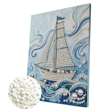 Lade das Bild in den Galerie-Viewer, Partial Pearl Painting mit Rahmen -30x40cm
