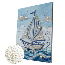 Lade das Bild in den Galerie-Viewer, Partial Pearl Painting mit Rahmen -30x40cm
