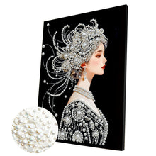 Lade das Bild in den Galerie-Viewer, Partial Pearl Painting mit Rahmen -30x40cm
