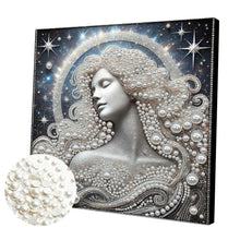 Lade das Bild in den Galerie-Viewer, Partial Pearl Painting mit Rahmen -30x30cm

