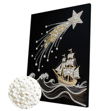 Lade das Bild in den Galerie-Viewer, Partial Pearl Painting mit Rahmen -30x40cm
