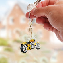 Lade das Bild in den Galerie-Viewer, 6 Stk./Set Motorrad - Beidseitig - Diamant-Schlüsselanhänger
