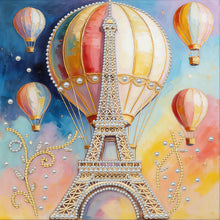 Lade das Bild in den Galerie-Viewer, Partial Pearl Painting mit Rahmen -30x30cm
