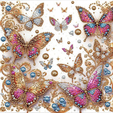 Lade das Bild in den Galerie-Viewer, Partial Pearl Painting mit Rahmen -30x30cm
