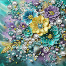 Lade das Bild in den Galerie-Viewer, Partial Pearl Painting mit Rahmen -30x30cm
