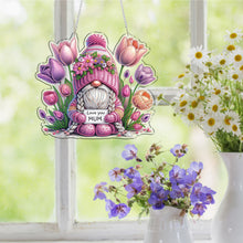 Lade das Bild in den Galerie-Viewer, Kobolde und Tulpen - Einseitig - Diamant-Anhänger
