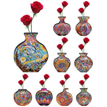 Lade das Bild in den Galerie-Viewer, Künstlerische Vase-2 - Beidseitig - Diamant-Vase Tischornament
