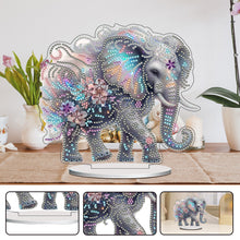 Lade das Bild in den Galerie-Viewer, Elefant - Einseitig - Acryl-Diamant-Tischornament
