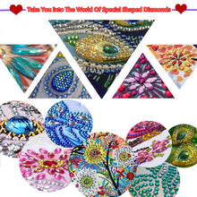 Lade das Bild in den Galerie-Viewer, 6 Stk./Set Blumen und Hasen - Wasserdichter Acryl-Diamant-Untersetzer

